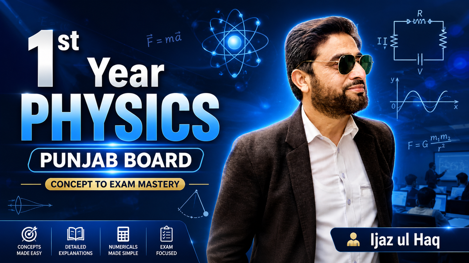 Physics Complete Course – 1st Year (Punjab Board | Concept to Exam Mastery) - Featured Course Image